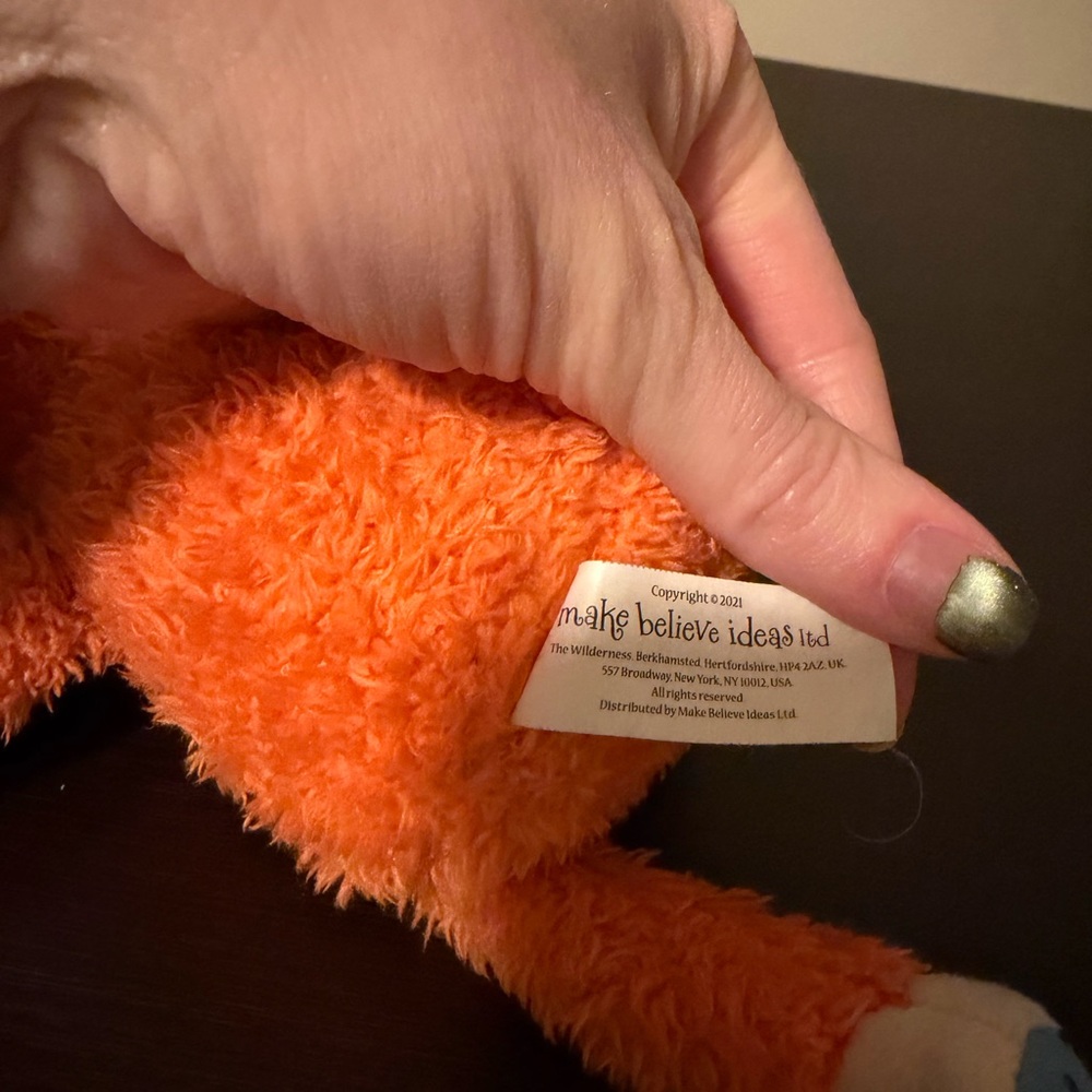 Orange Plush Fox Stuffed Animal - Kids Toy - Picture 3 of 3